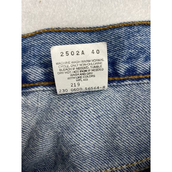 Vtg Levis 512 Womens Jeans Size 18 R Mexico Light Wash Cotton Slim Fit Straight - Picture 5 of 7